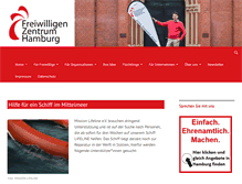 Tablet Screenshot of freiwilligen-zentrum-hamburg.de